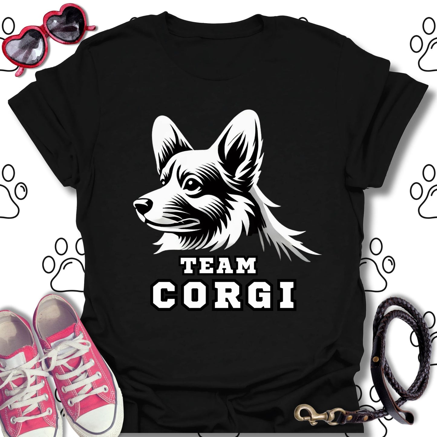 Team Corgi Athletic Style T-Shirt