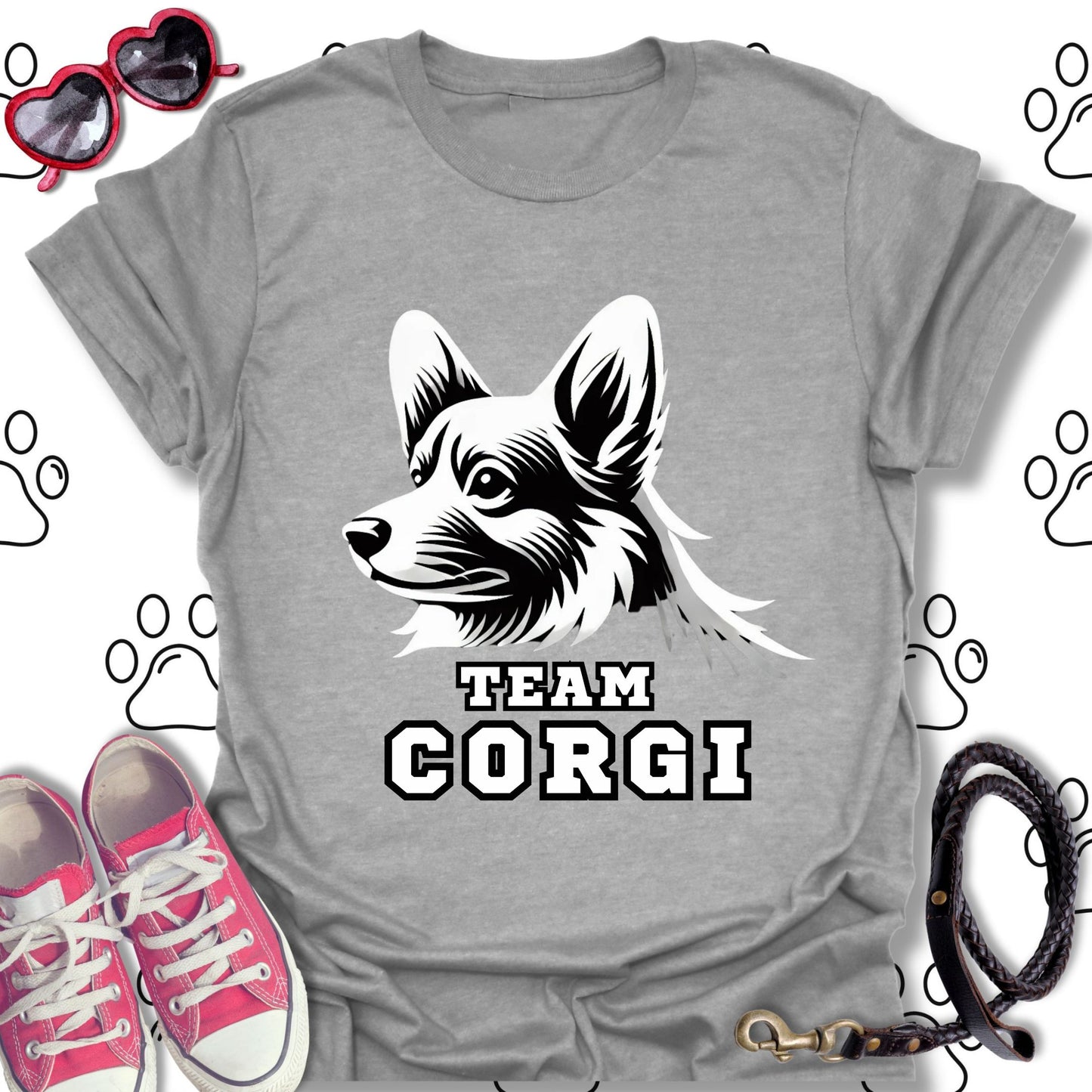 Team Corgi Athletic Style T-Shirt