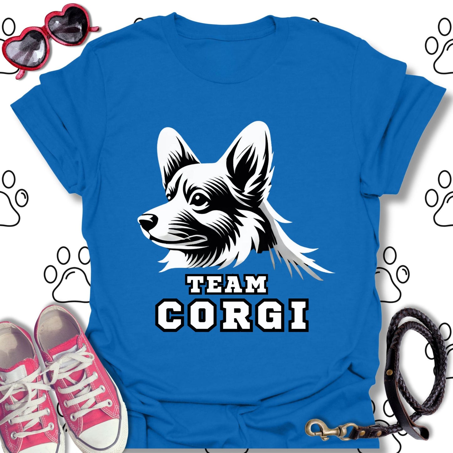 Team Corgi Athletic Style T-Shirt