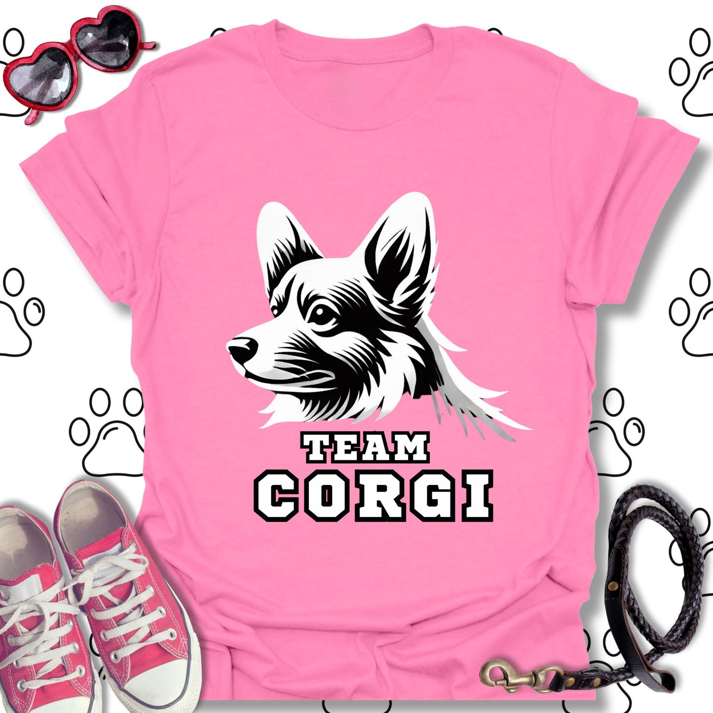 Team Corgi Athletic Style T-Shirt