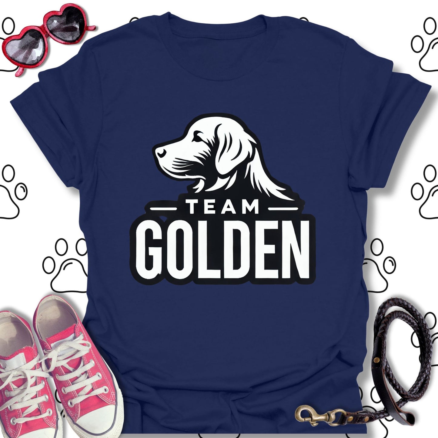 Team Golden – Bold Golden Retriever T-Shirt