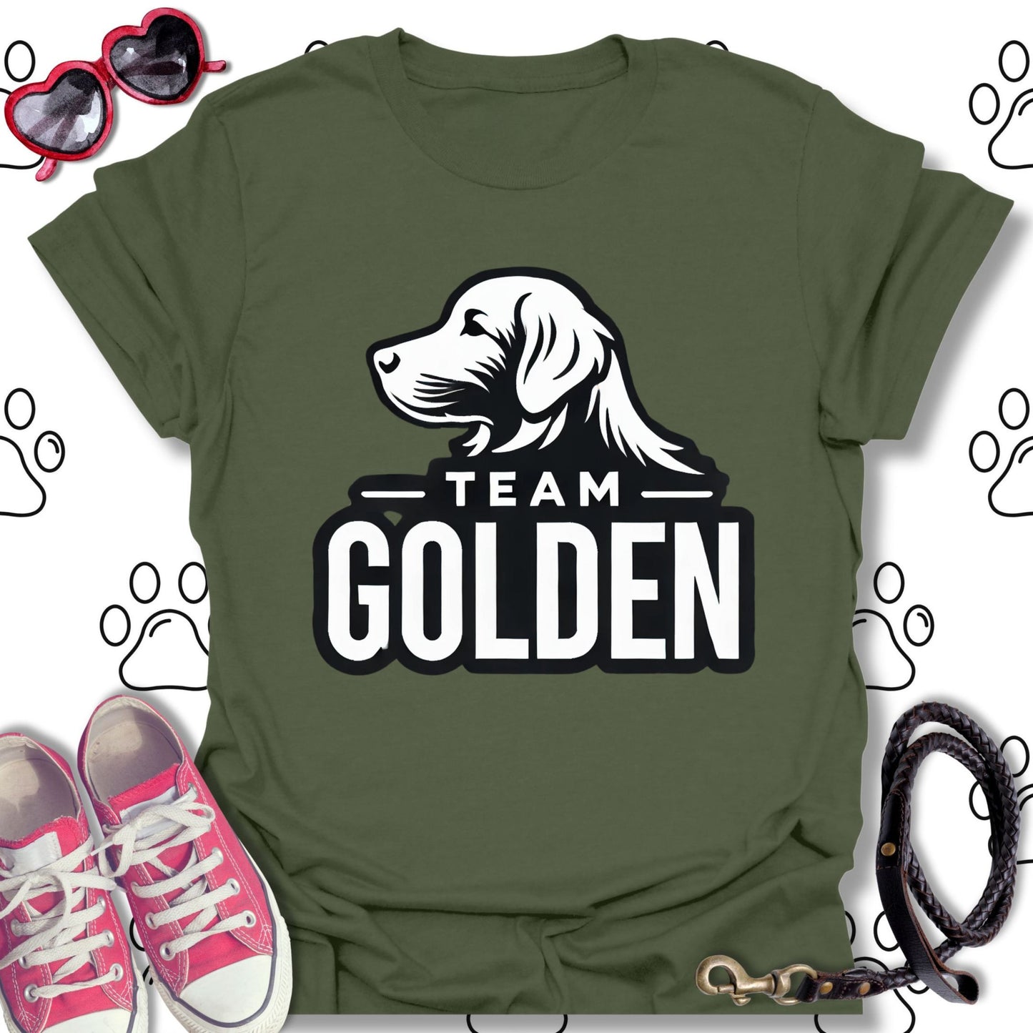 Team Golden – Bold Golden Retriever T-Shirt