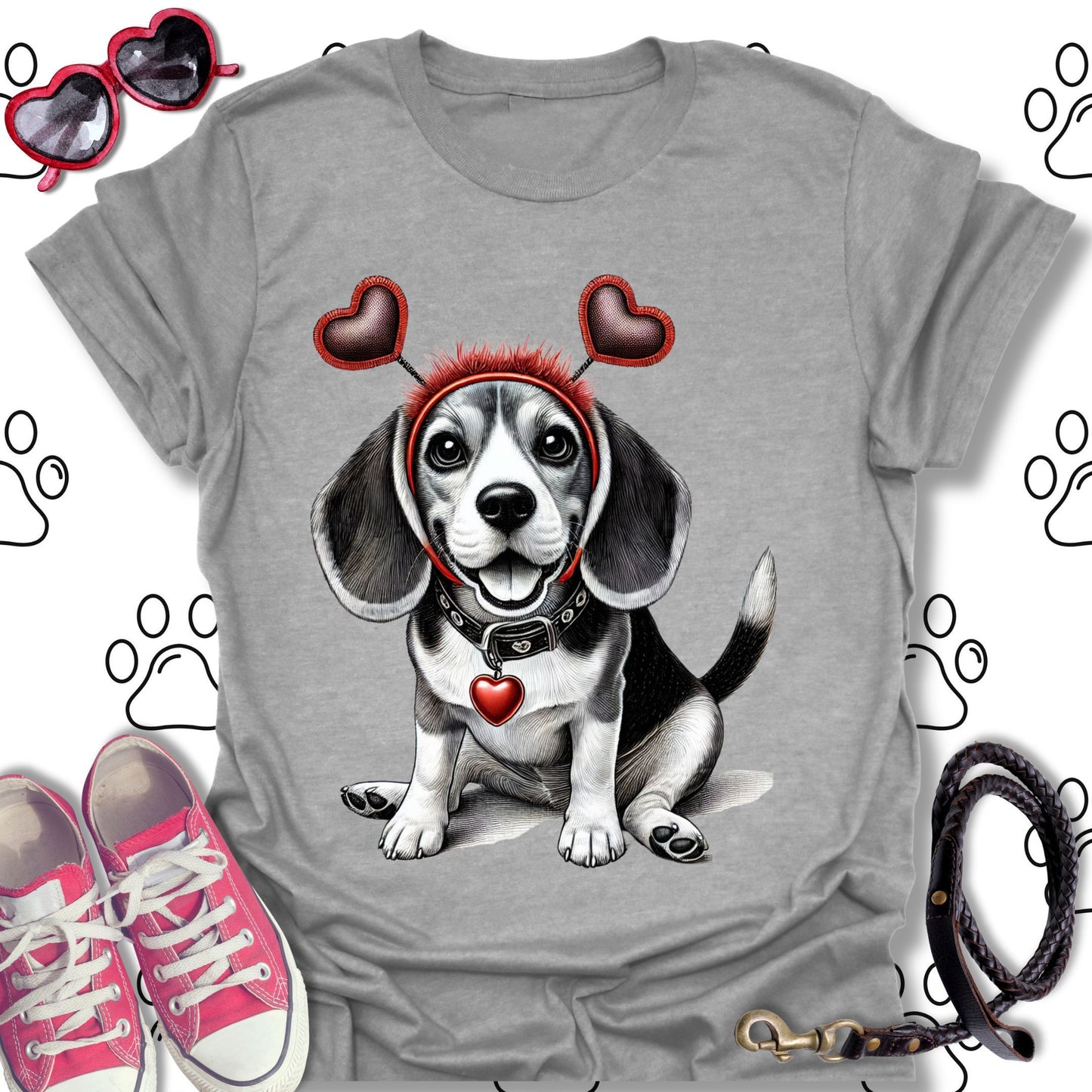 Beagle Valentine’s Day T-Shirt