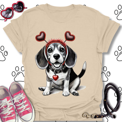 Beagle Valentine’s Day T-Shirt