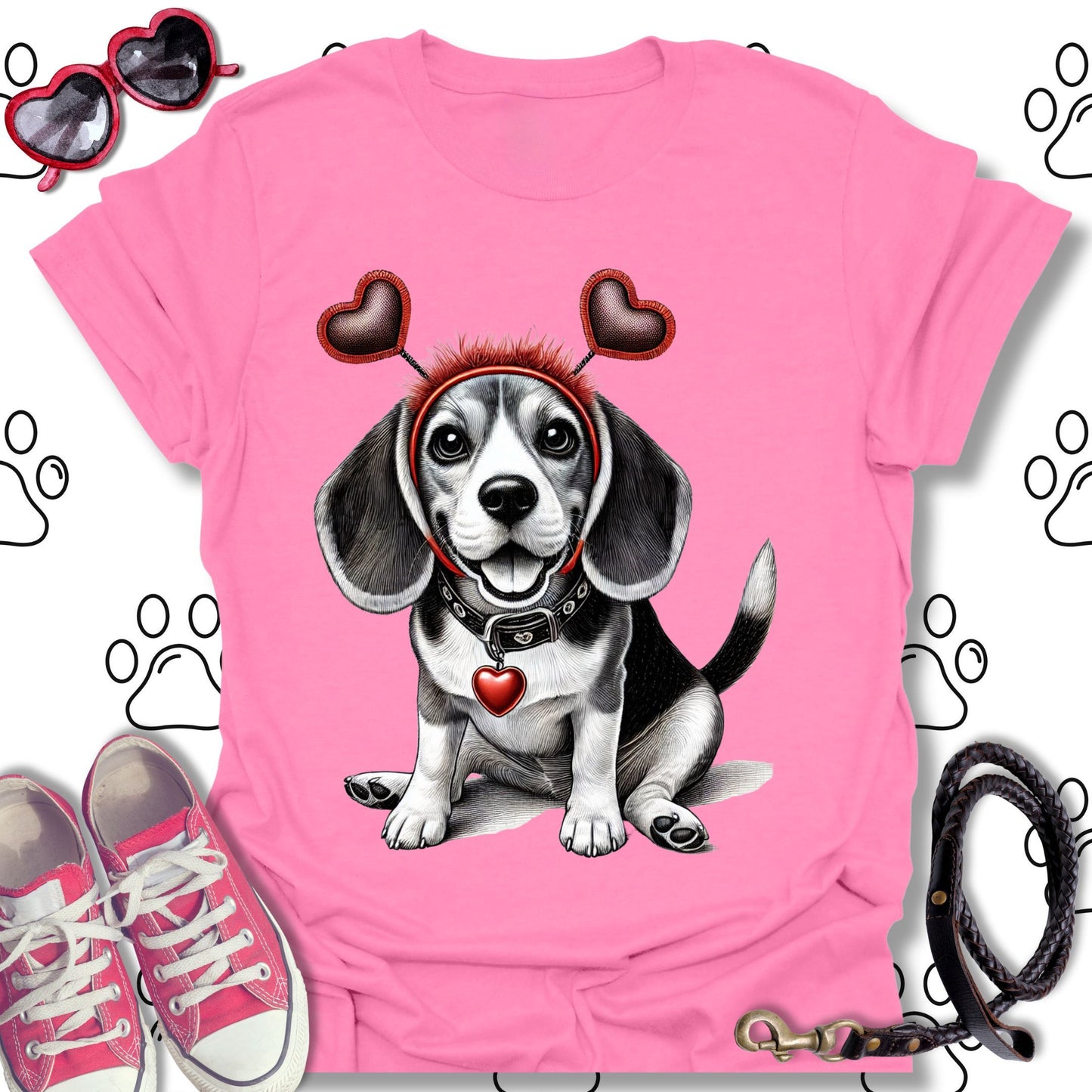 Beagle Valentine’s Day T-Shirt