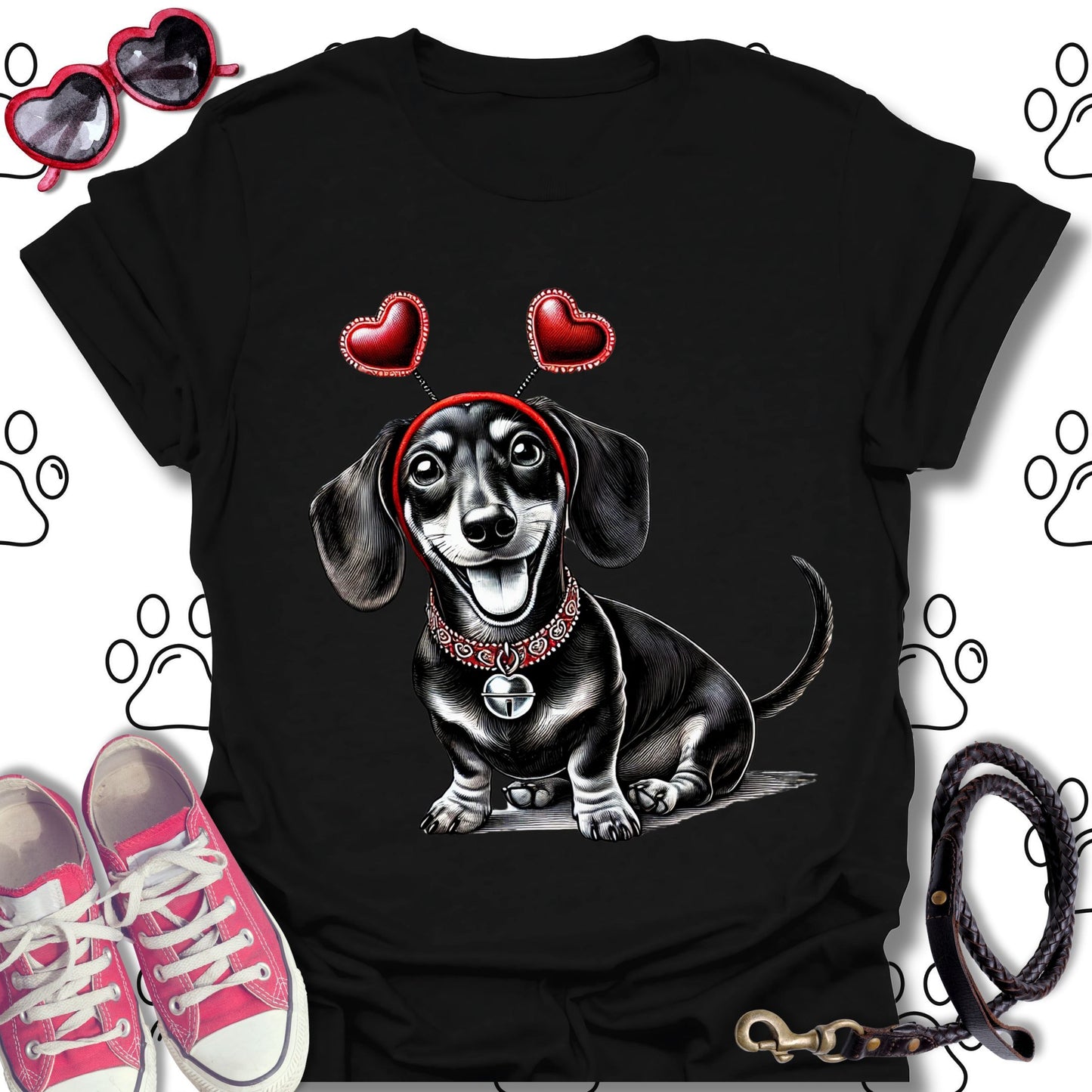 Dachshund Valentine's Day T-Shirt