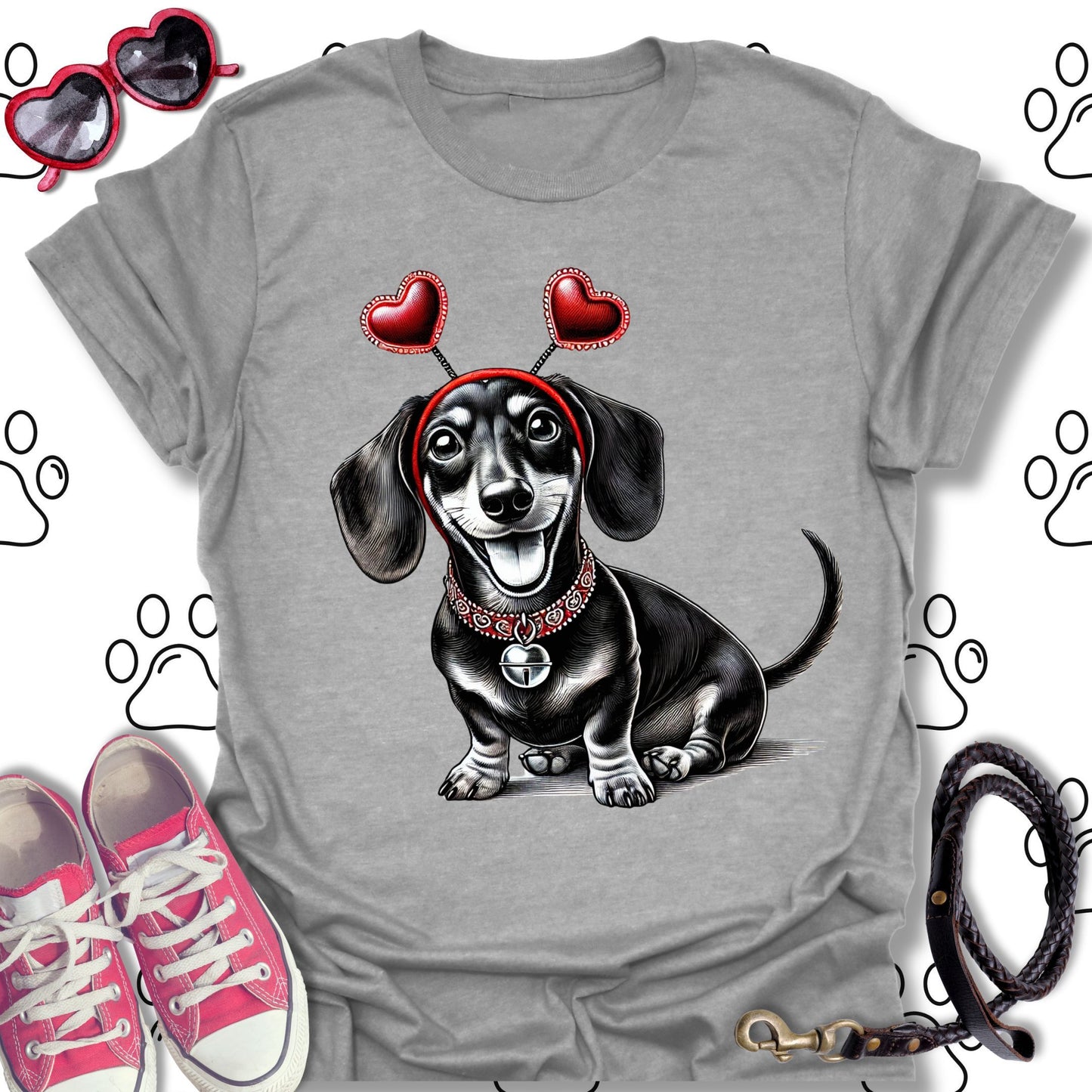 Dachshund Valentine's Day T-Shirt