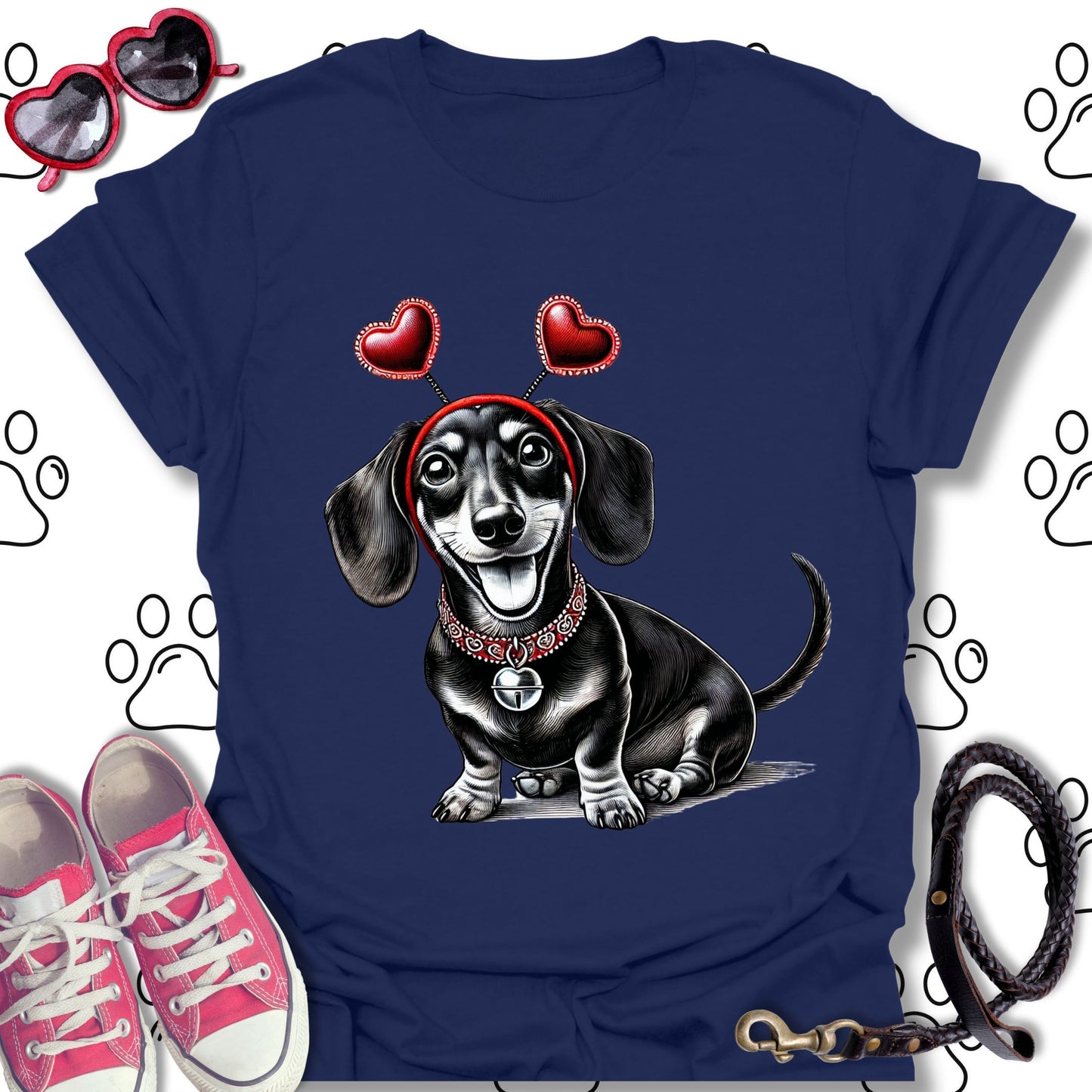 Dachshund Valentine's Day T-Shirt