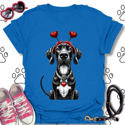 Great Dane Valentine Dog T-Shirt