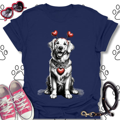 Golden Retriever Valentine's Day T-Shirt