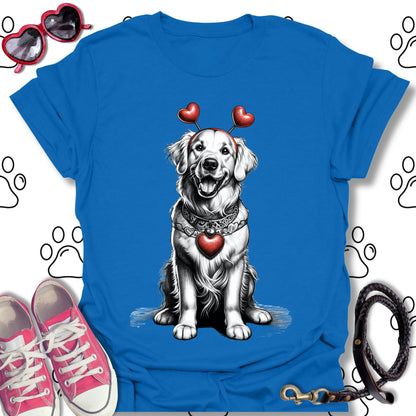 Golden Retriever Valentine's Day T-Shirt