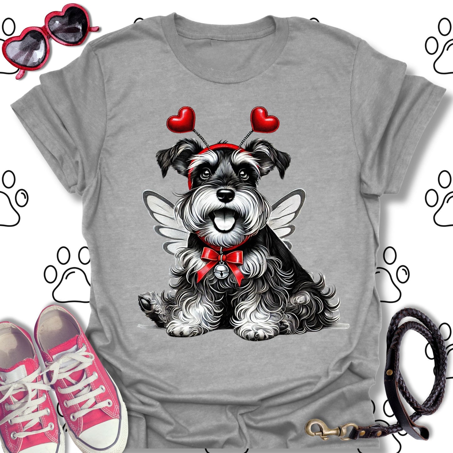 Schnauzer Valentine's Day T-Shirt