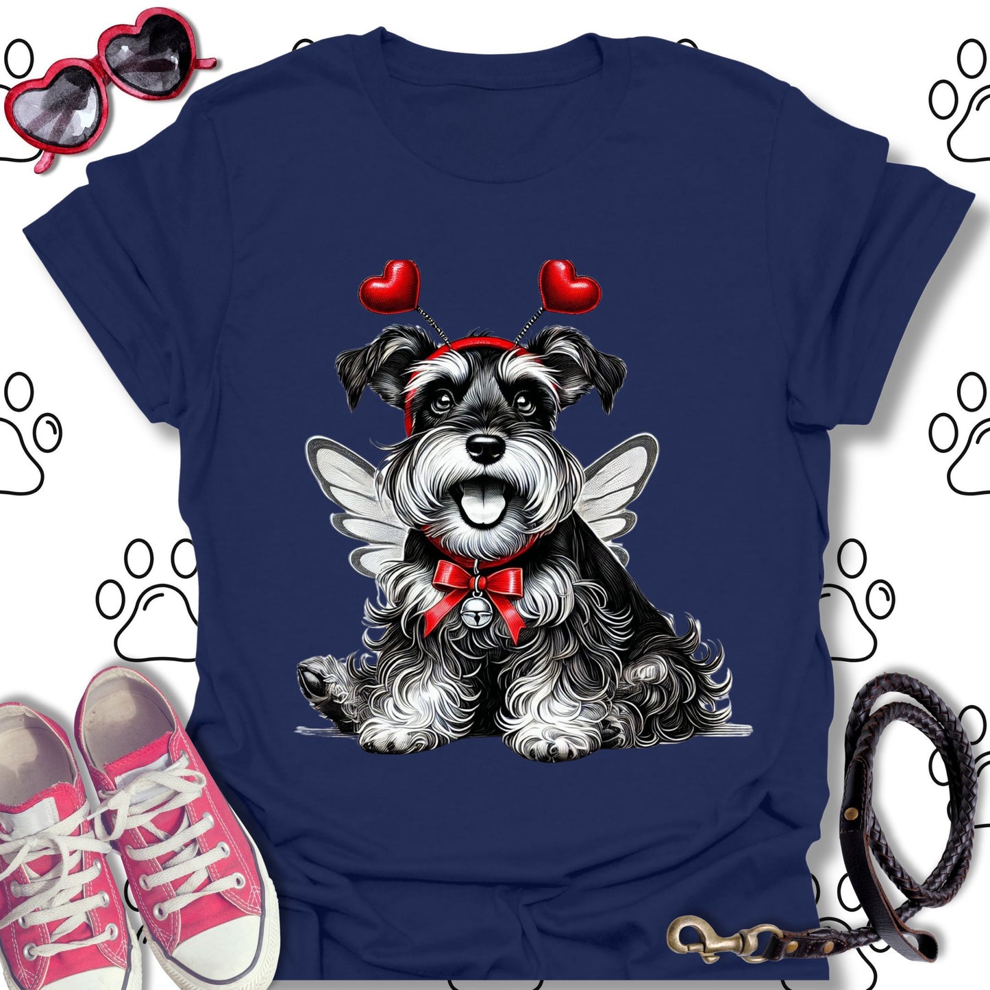 Schnauzer Valentine's Day T-Shirt