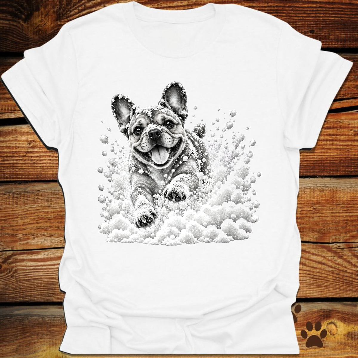 French (Frenchie) Bulldog Snow Day T-Shirt