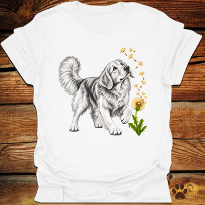 Golden Retriever Dandelion Wish T-Shirt
