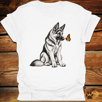 German Shepherd Butterfly T-Shirt