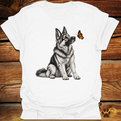 German Shepherd Butterfly Friend T-Shirt