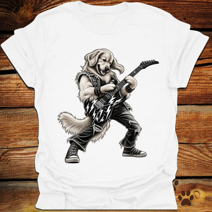 Golden Retriever Guitar Shredder T-Shirt
