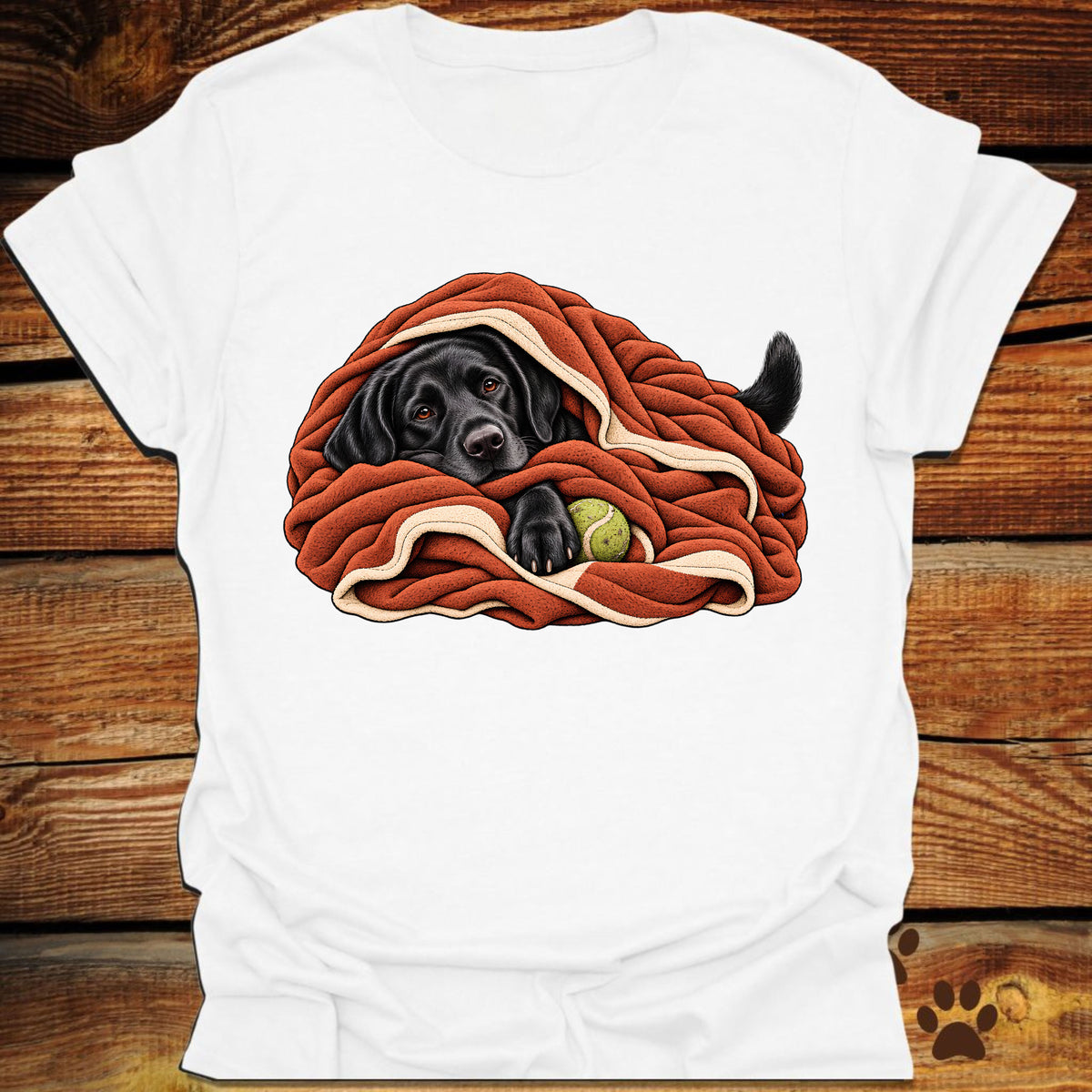 Labrador Retriever Blanket Burrito T-Shirt