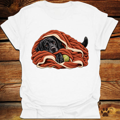 Labrador Retriever Blanket Burrito T-Shirt