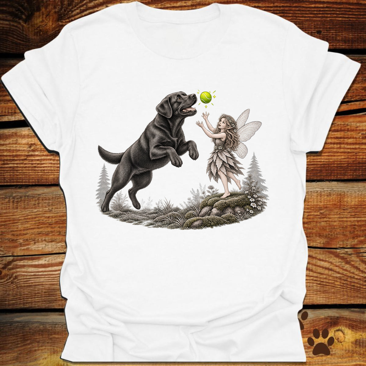 Labrador Retriever Whimsical Fairy T-Shirt