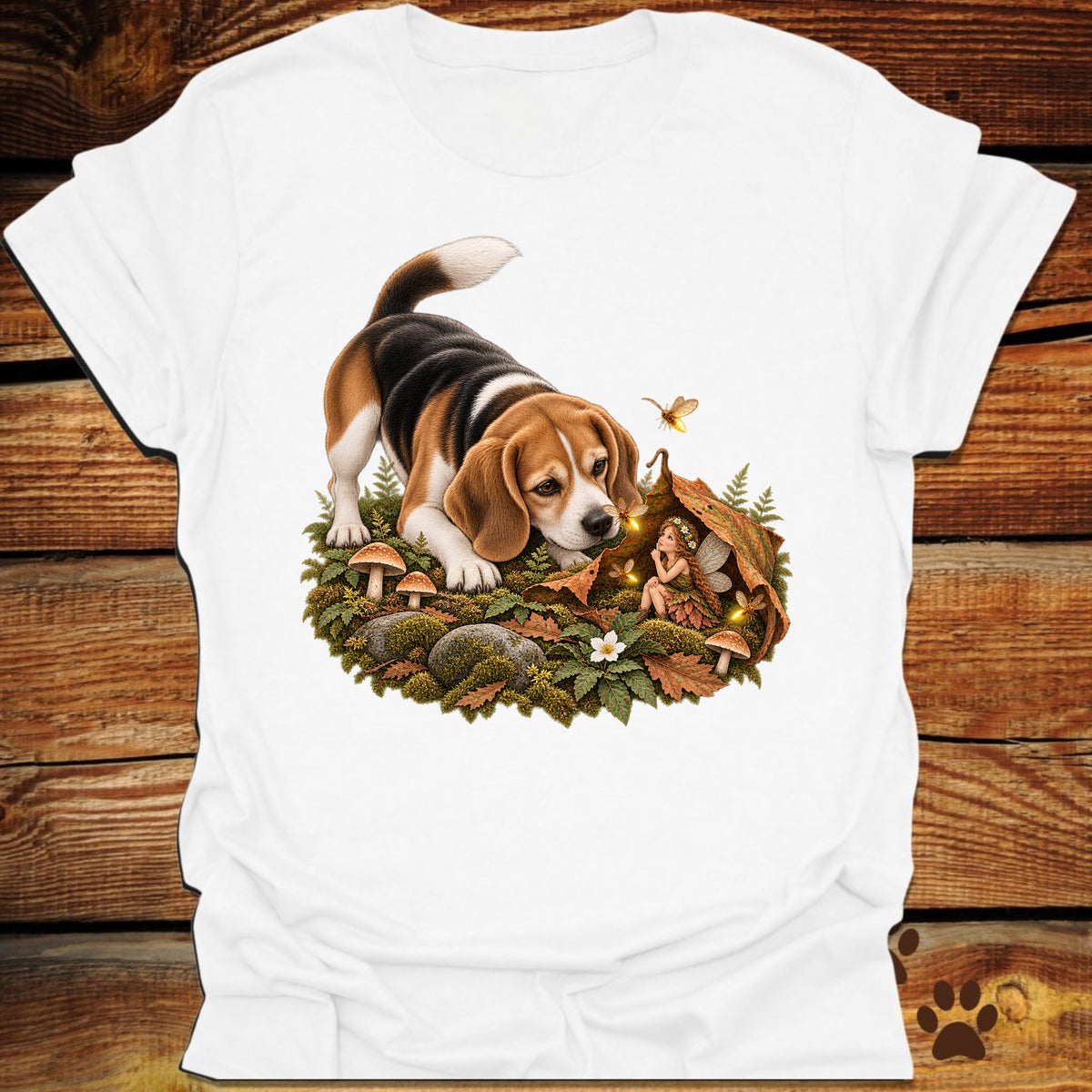 Beagle Finds a Fairy T-Shirt