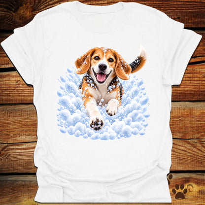 Beagle Snow Day T-Shirt - Front & Back Print