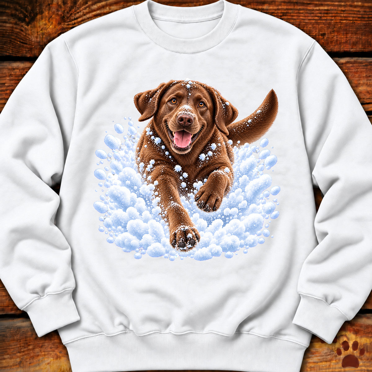 Chocolate Labrador Snow Day Sweatshirt