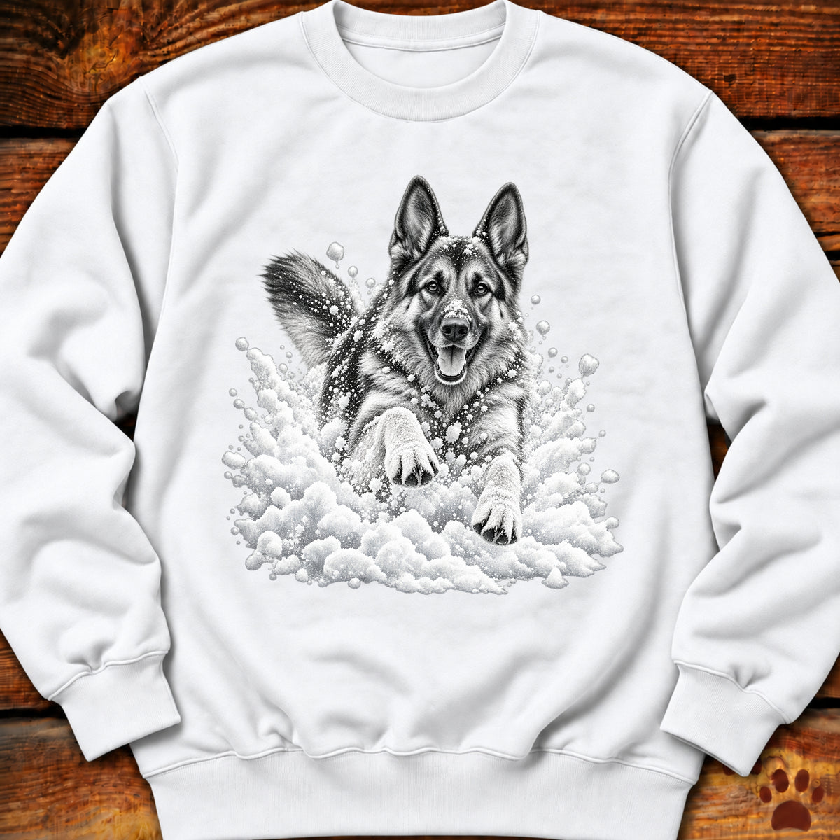 German Shepherd Snow Day Sweatshirt