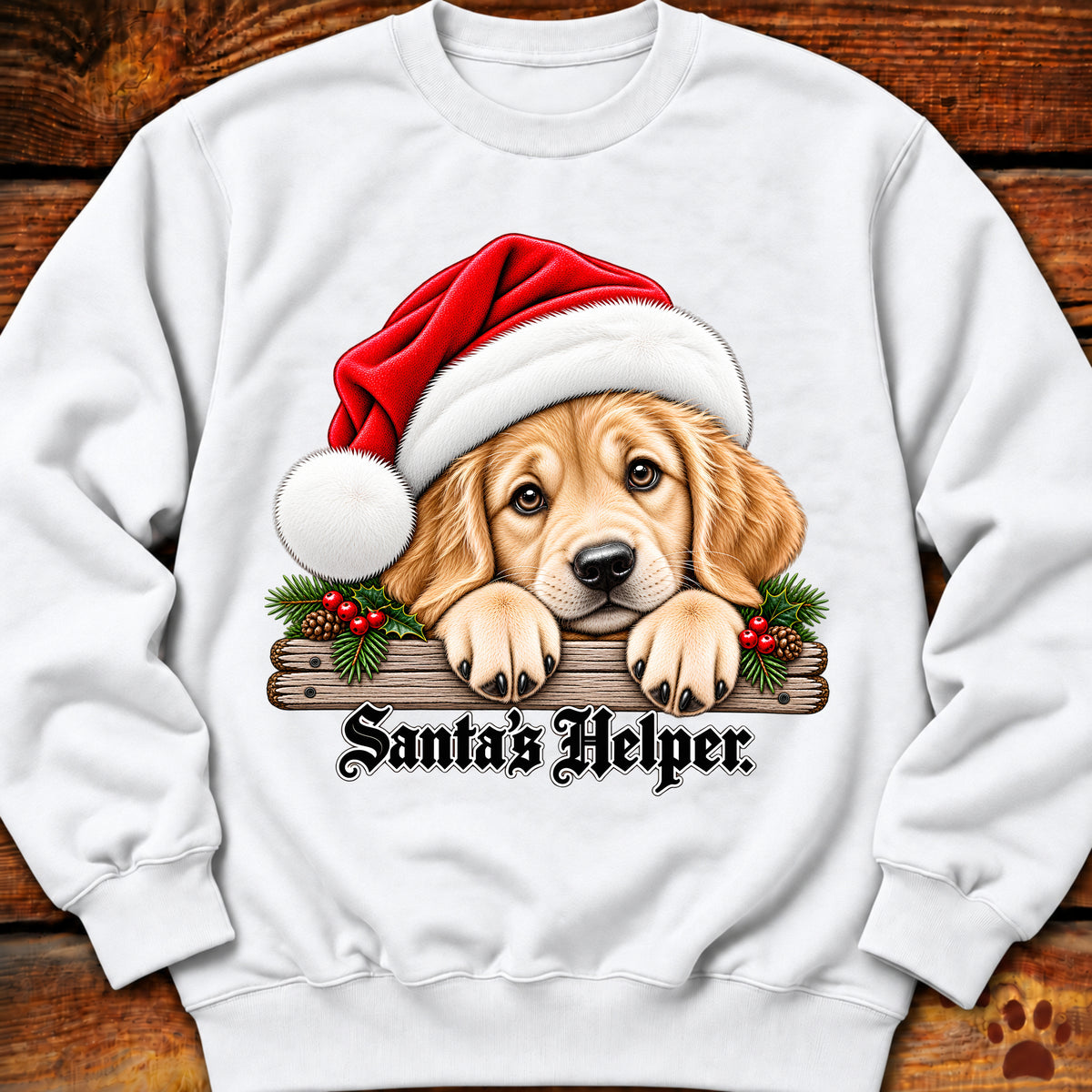 Santa’s Helper Golden Retriever Sweatshirt