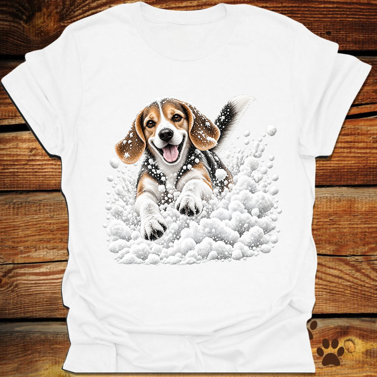 Beagle Snow Frolic T-Shirt