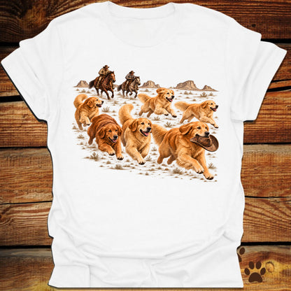 Golden Retriever Stampede T-Shirt