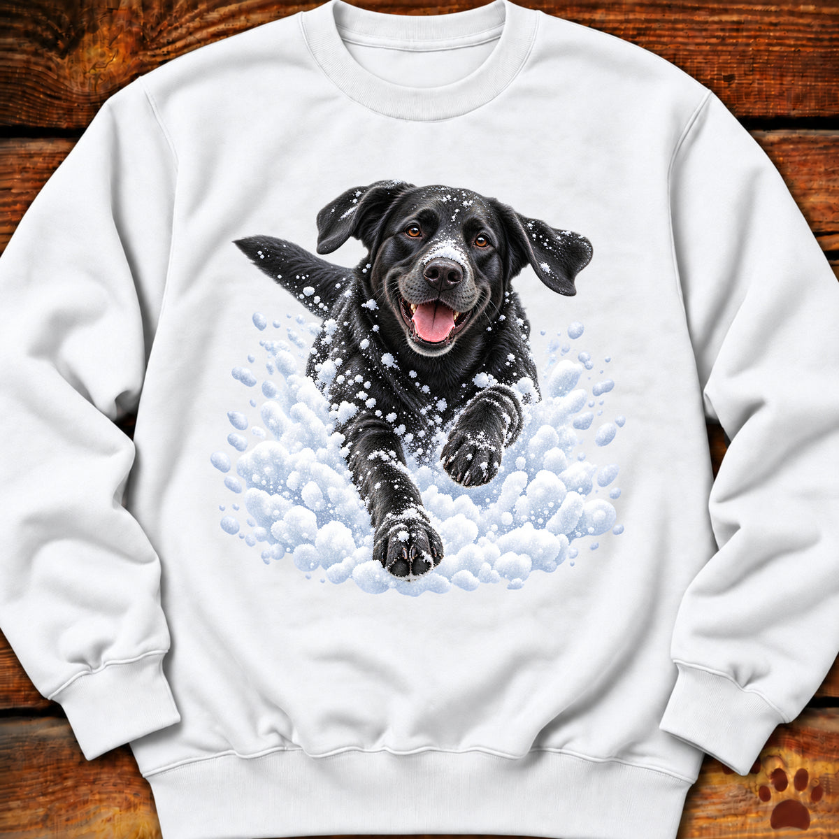 Black Labrador Snow Day Sweatshirt