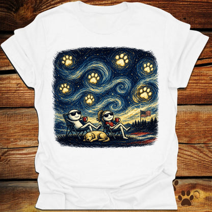 Starry Night Patriotic Chill T-Shirt