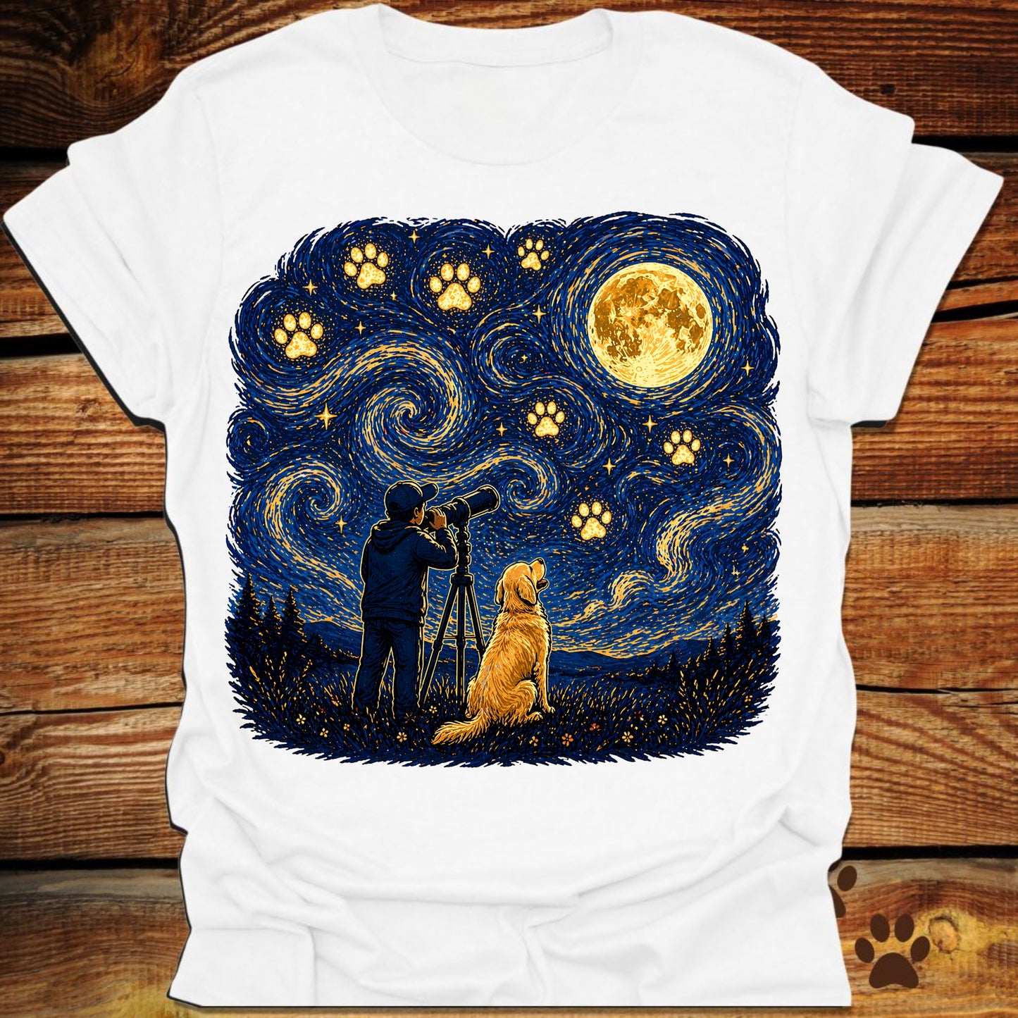Starry Night Stargazing T-Shirt
