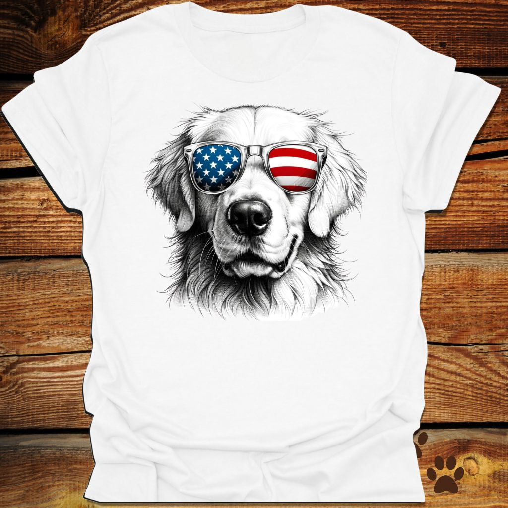 Golden Retriever Fourth of July Shirt