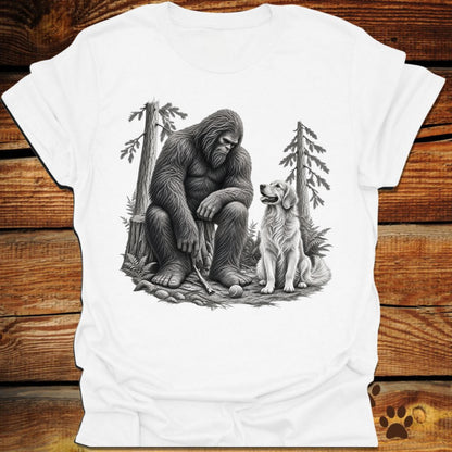 Weary Bigfoot Loyal Golden Retriever T-Shirt