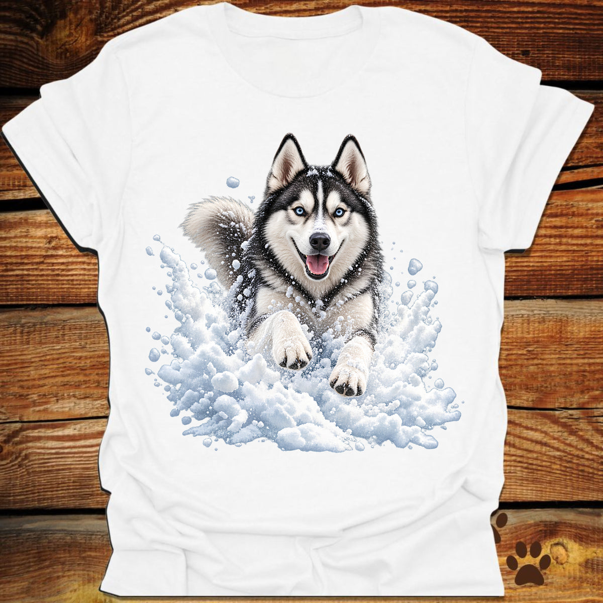 Husky Snow Frolic T-Shirt
