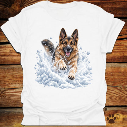 German Shepherd Snow Frolic T-Shirt