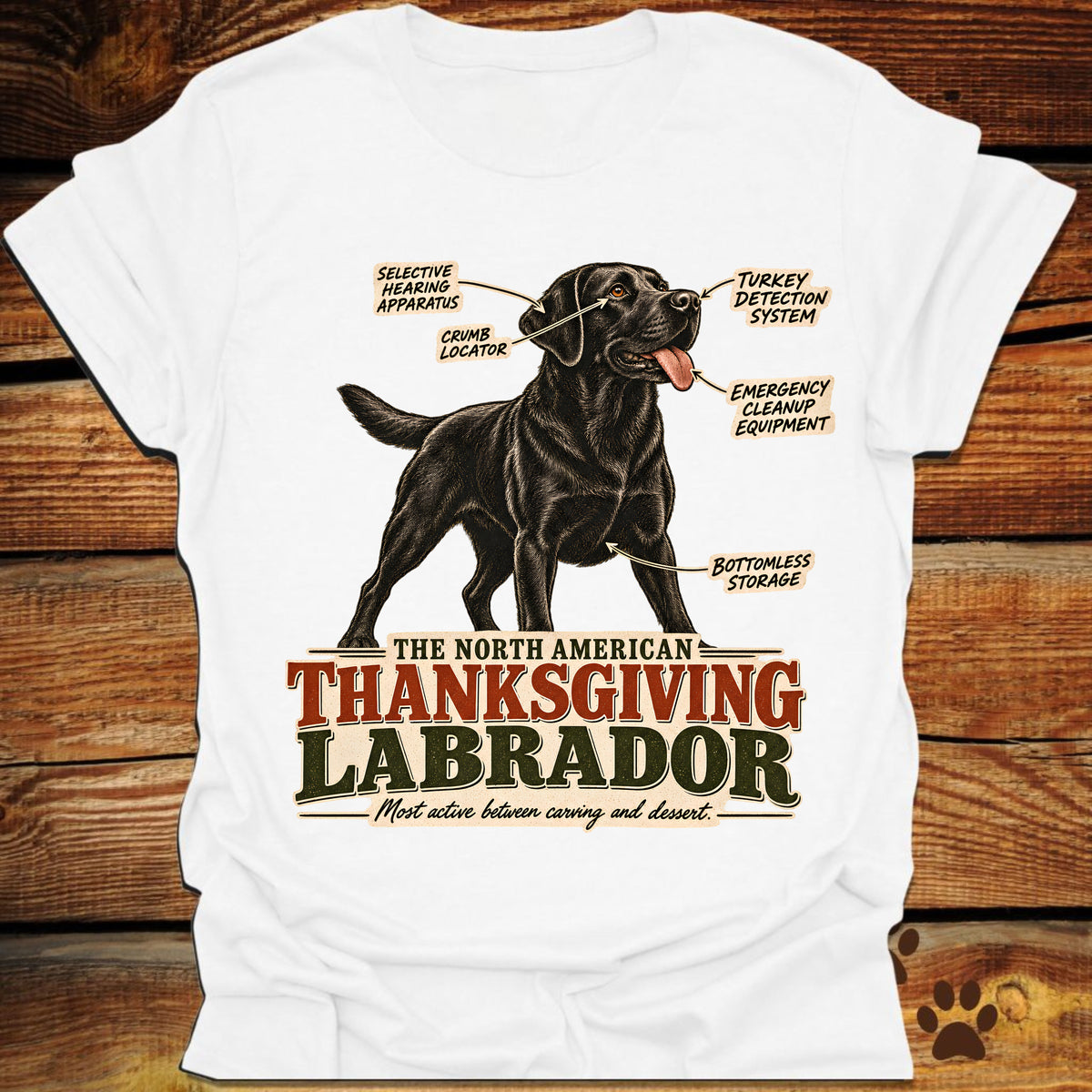North American Thanksgiving Labrador T-Shirt